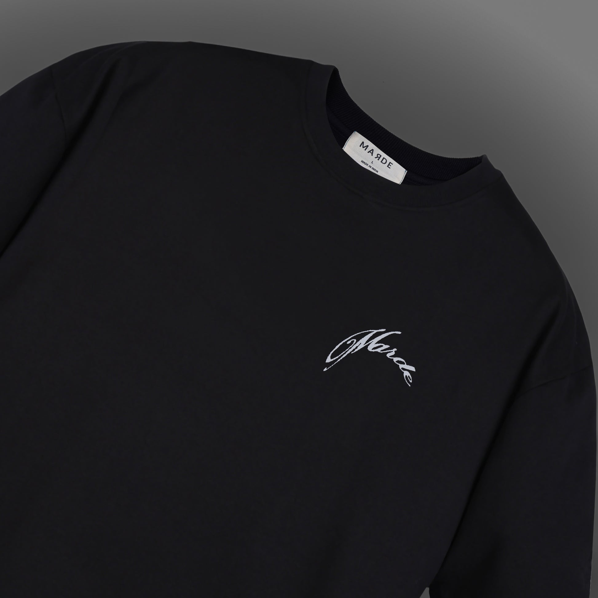 MARDE'S Shadow Tiger Oversized T-shirt (Black)