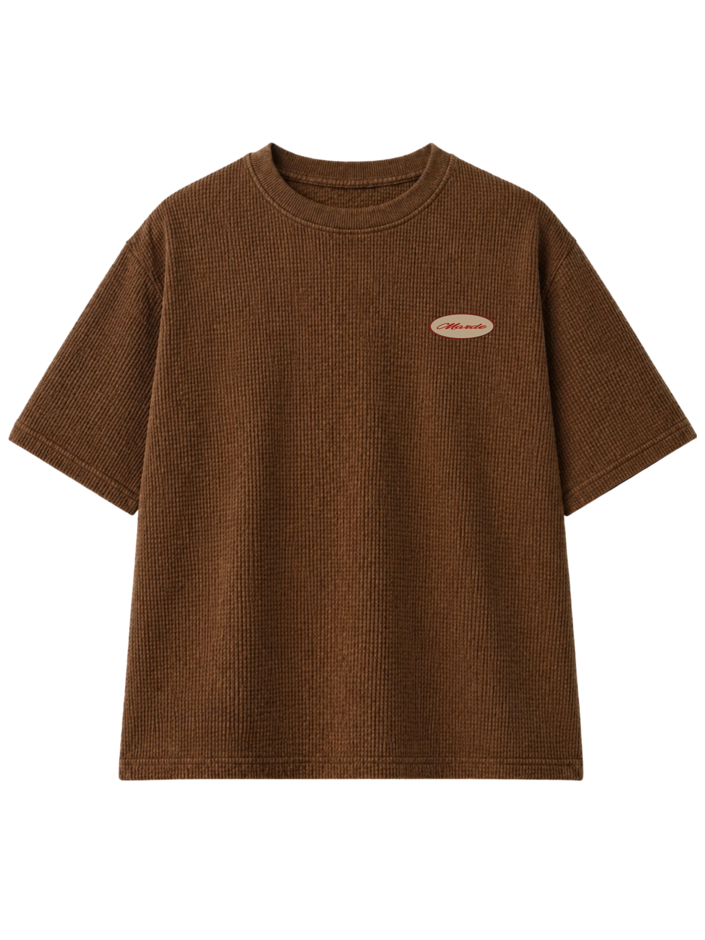 Tan 1903 Legacy Waffle Oversized T-Shirt