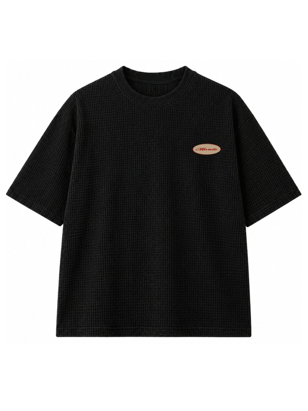 Black 1903 Legacy Waffle Oversized T-Shirt