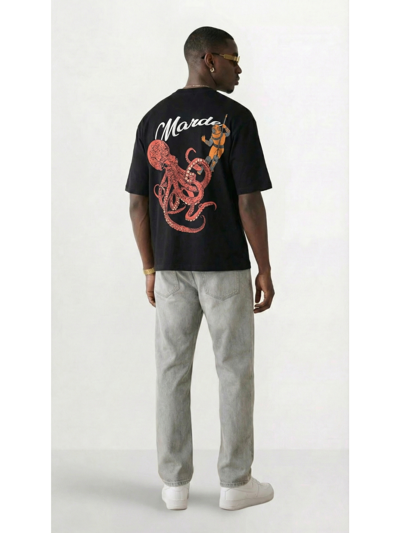 Black Deep Series Oversized T-shirt