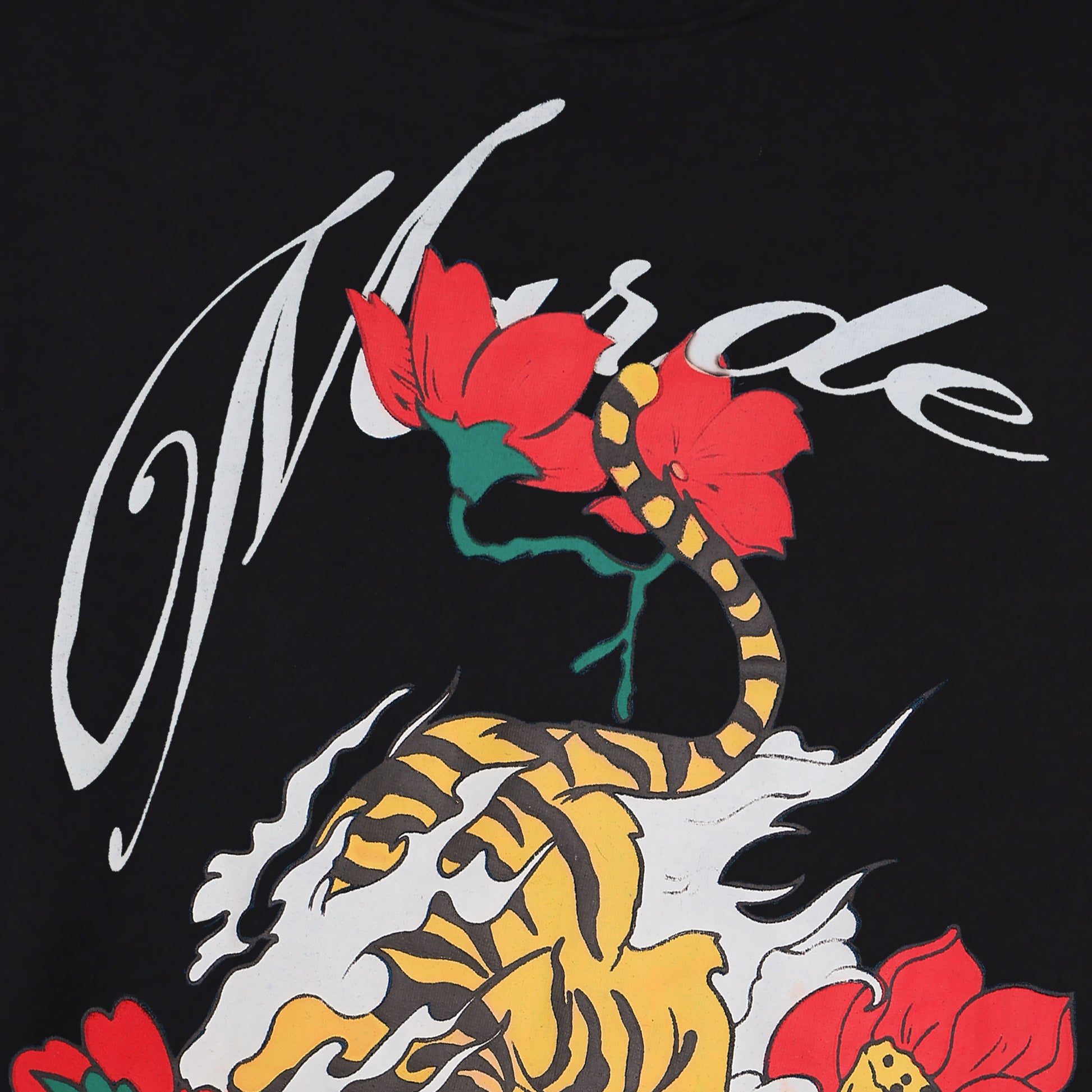 MARDE'S Shadow Tiger Oversized T-shirt (Black)