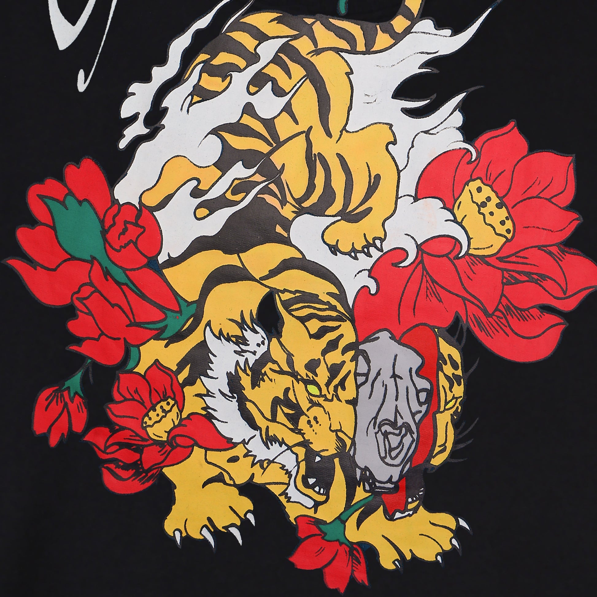 MARDE'S Shadow Tiger Oversized T-shirt (Black)