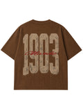 Tan 1903 Legacy Waffle Oversized T-Shirt